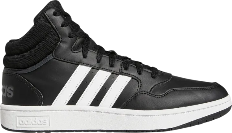 Adidas Hoops 3.0 Mid 'Core Black' Sneakers, Black