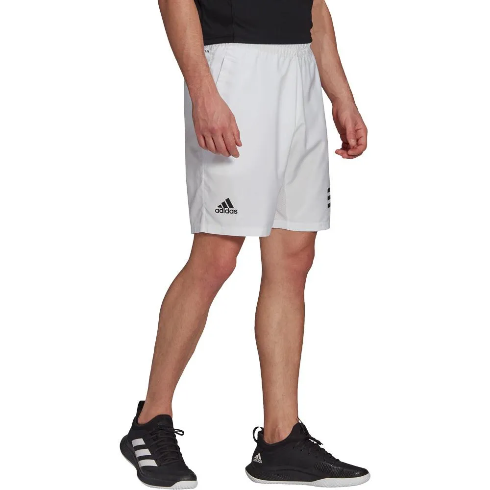 adidas Men's Club 3-Stripes Short - White