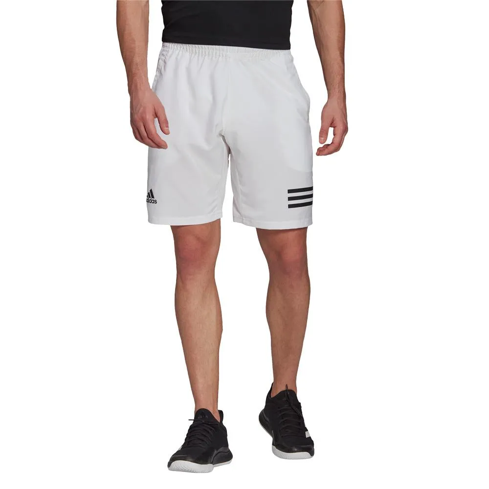 adidas Men's Club 3-Stripes Short - White