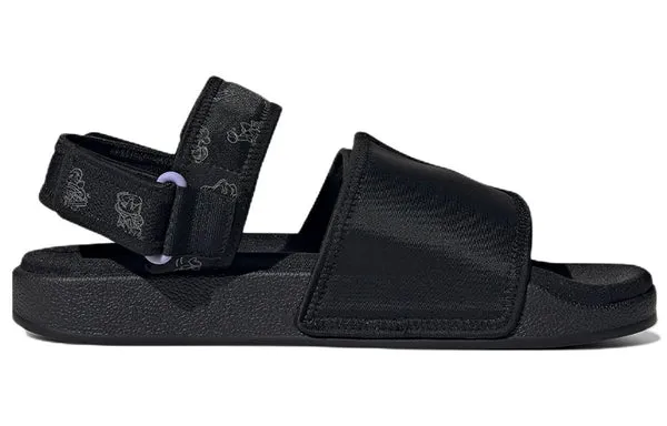 adidas originals Adilette 4.0 Sandal, black double