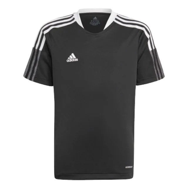 Adidas Tiro 21 Gs Football T-Shirt Black