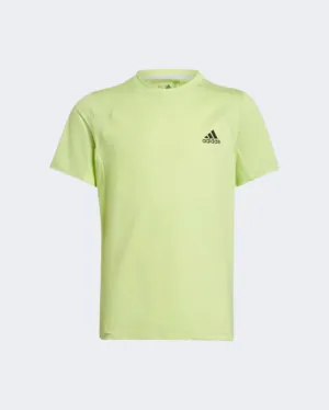 Adidas Xfg Aeroready Slim Boys Training T-Shirt Pulse Lime Hf7342