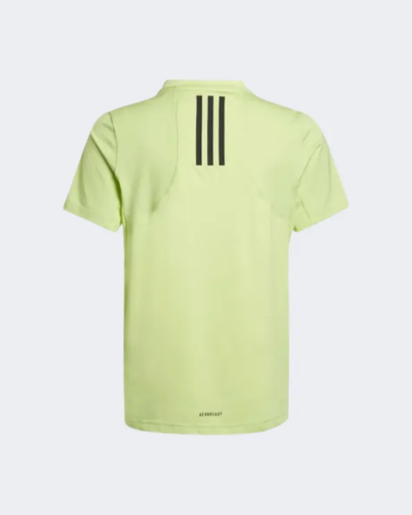 Adidas Xfg Aeroready Slim Boys Training T-Shirt Pulse Lime Hf7342