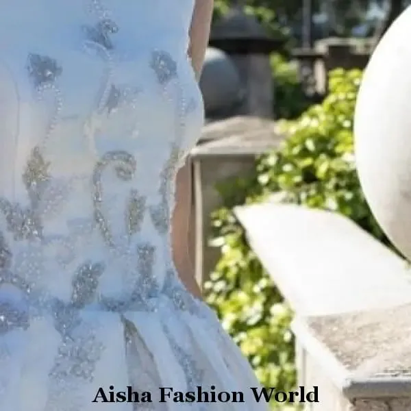 Aisha Fashion World Serenata Detailed Wedding Dress