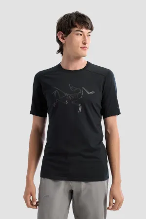 Arc'teryx Men's Ionia Merino Wool Logo SS T-Shirt in Black