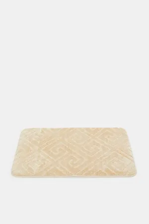 Beige Lydia Memory Foam Bath Mat