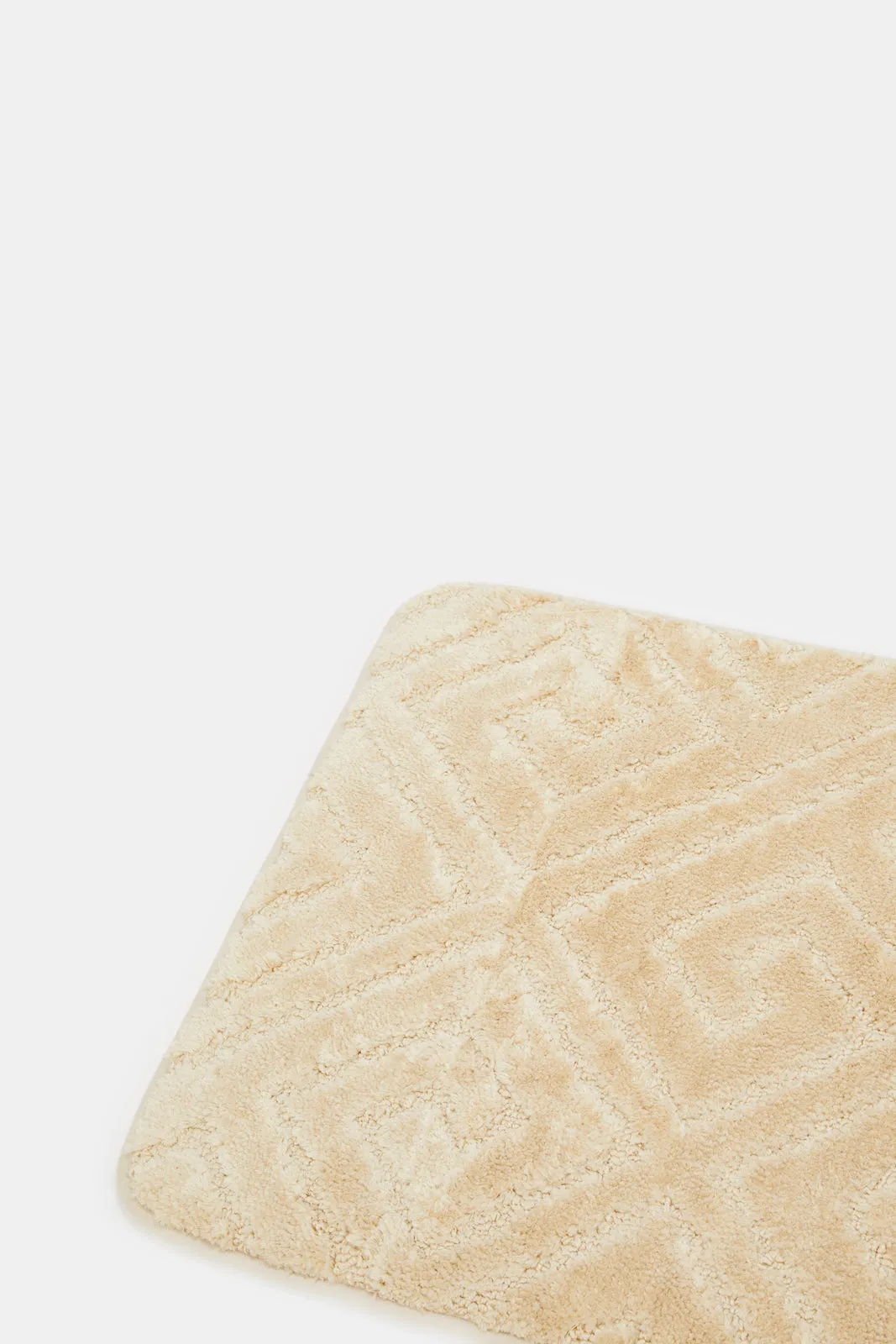 Beige Lydia Memory Foam Bath Mat