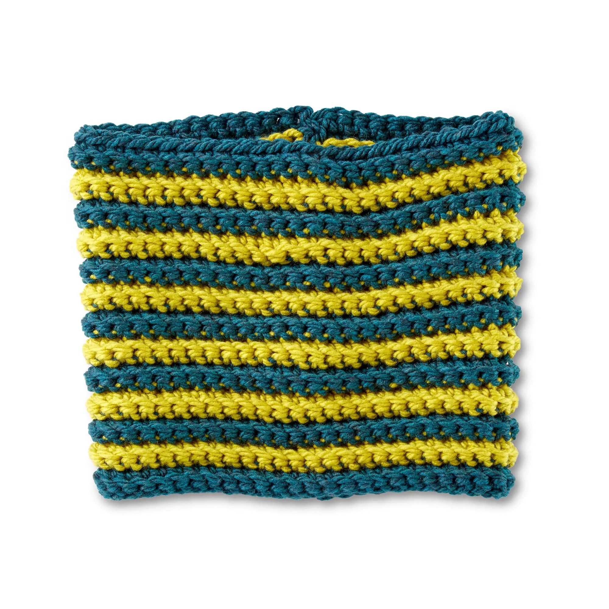 Bernat Stripe Across Crochet Cowl