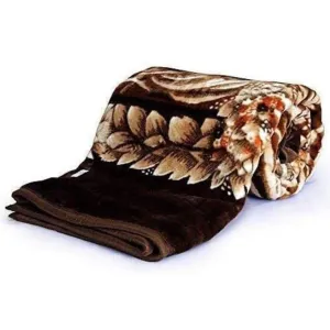 Bezzilish Home Mink Woolen Printed Blanket for Heavy Winters (Multicolor, Double Bed, 220 cm x 240 cm), Lightweight, Speacially for Diwali Gift with Bag Packing Color#12