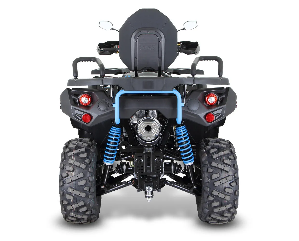 Blade LTX 600 (561 cc) heavy duty extended frame ATV. Fully Assembled. 4 wheel shaft drive, Power Steering, Programmed Fuel Injection, 2 Speed Automatic transmission. Ship to your home via car carrier