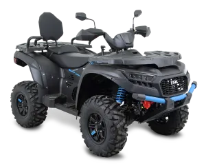 Blade LTX 600 (561 cc) heavy duty extended frame ATV. Fully Assembled. 4 wheel shaft drive, Power Steering, Programmed Fuel Injection, 2 Speed Automatic transmission. Ship to your home via car carrier