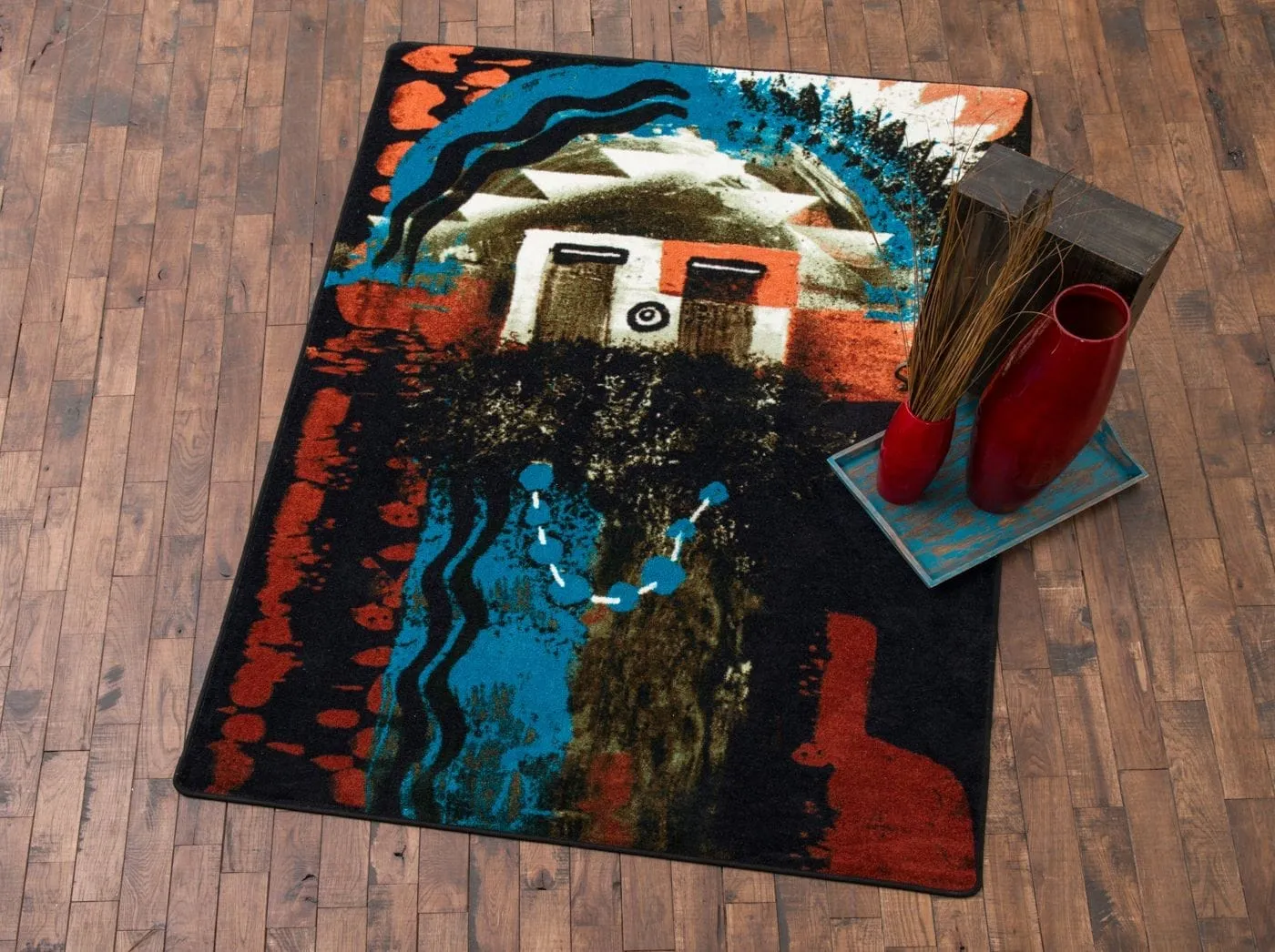 Boogie Red Rust Area Rugs