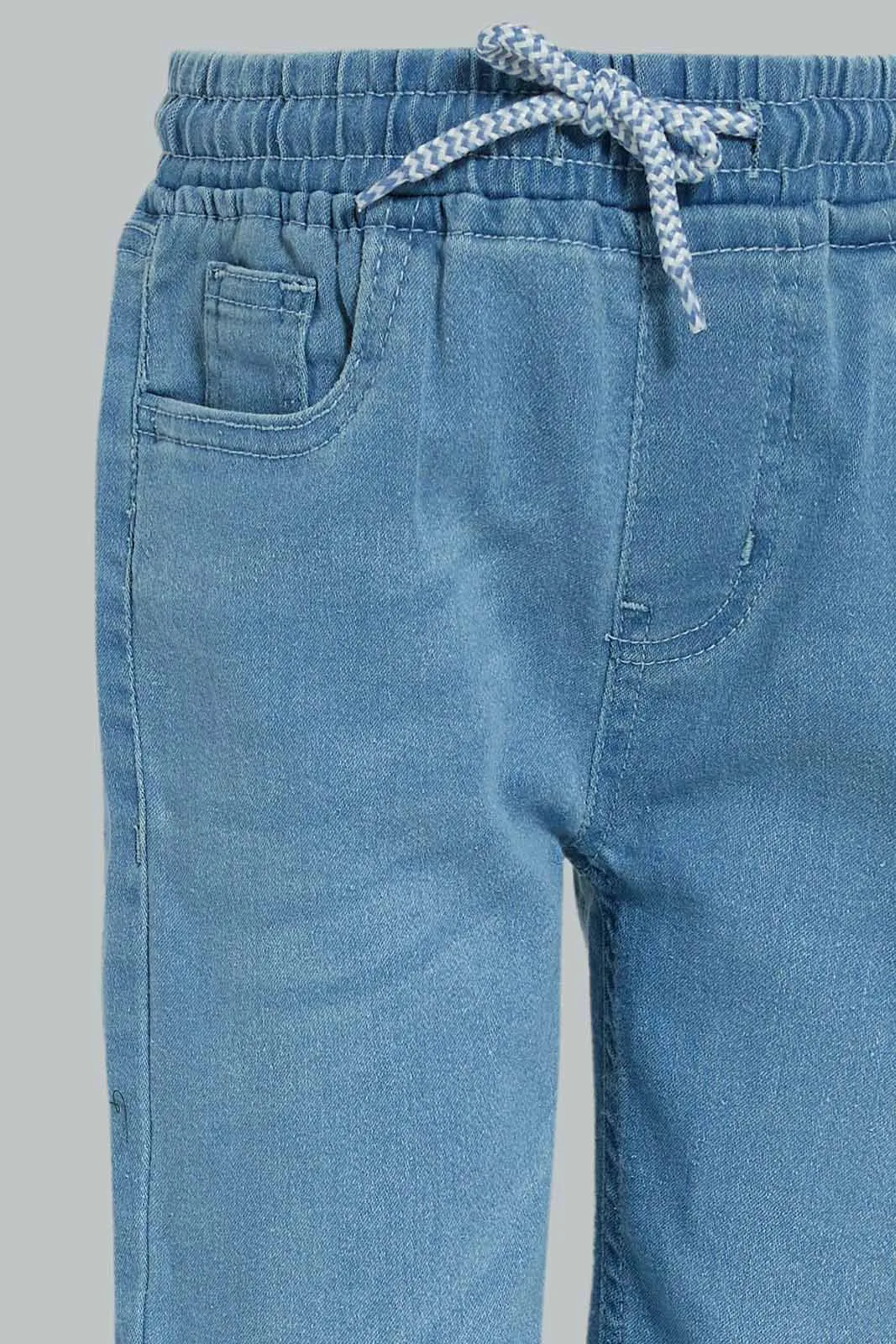 Boys Blue Elasticated Waist Jean