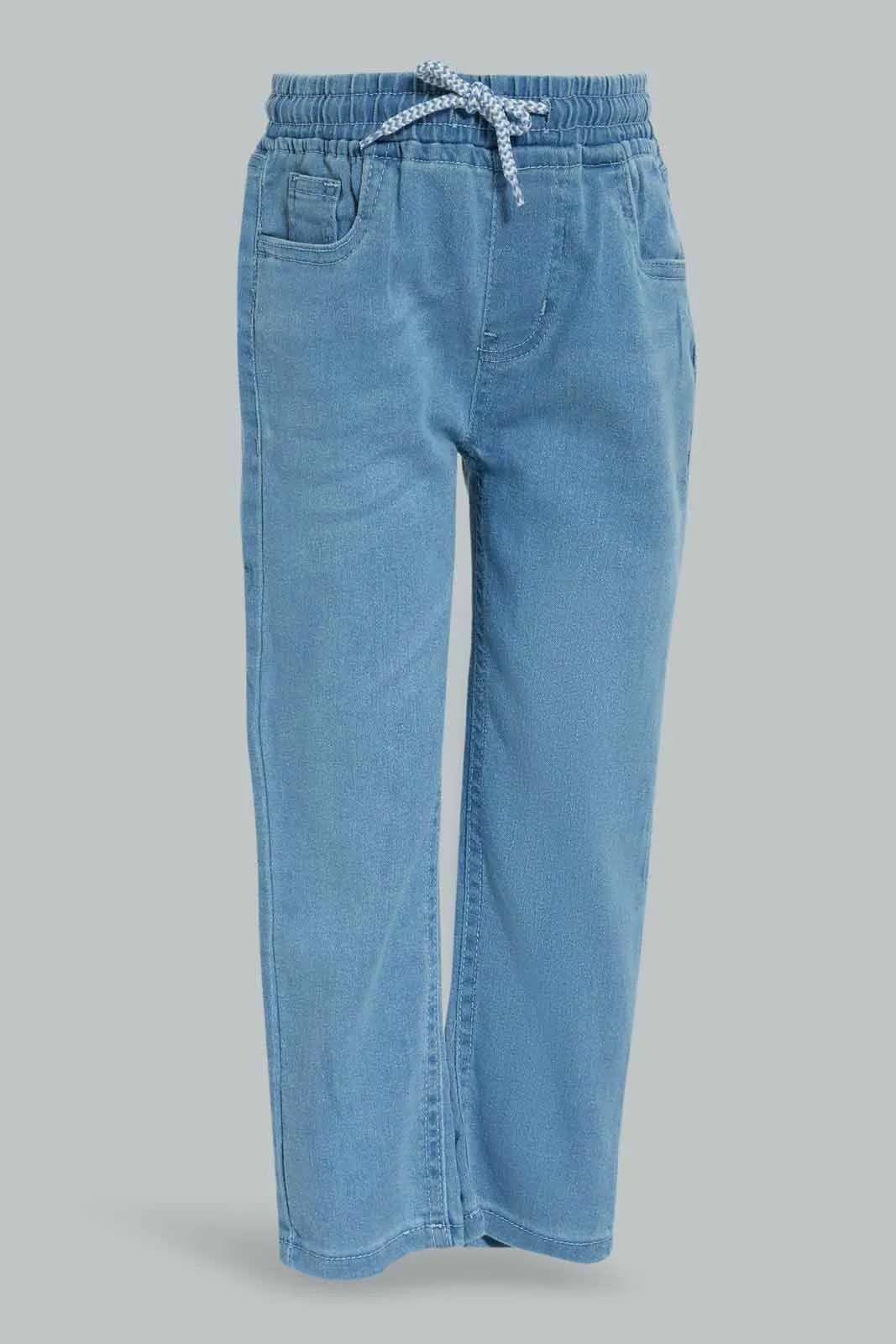 Boys Blue Elasticated Waist Jean