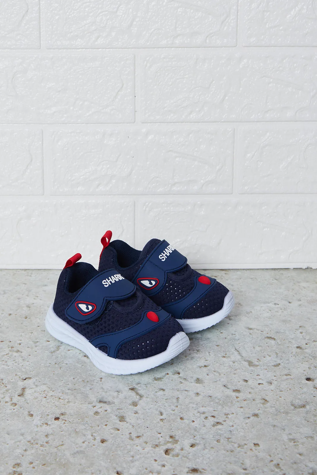 Boys Navy Velcro Shoes