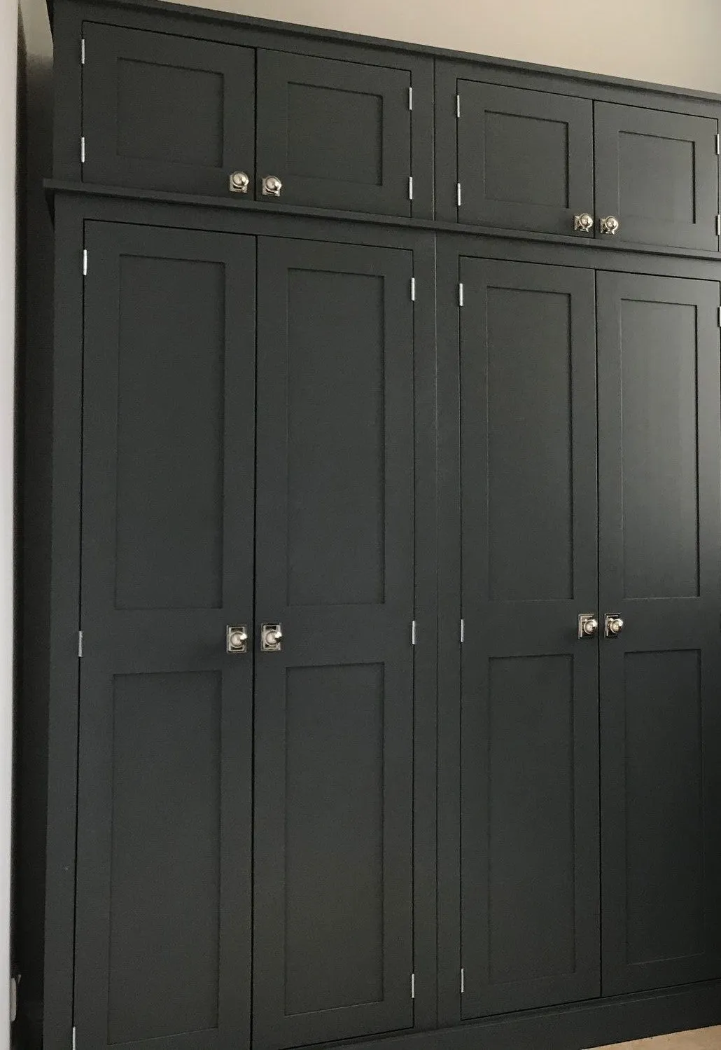 **CONTEMPORARY Shaker Style 4 Door Hall Coat & Shoe Storage Cupboard with or with-out Extra Top Storage (35 cm deep) VARIOUS COLOUR CHOICES choices