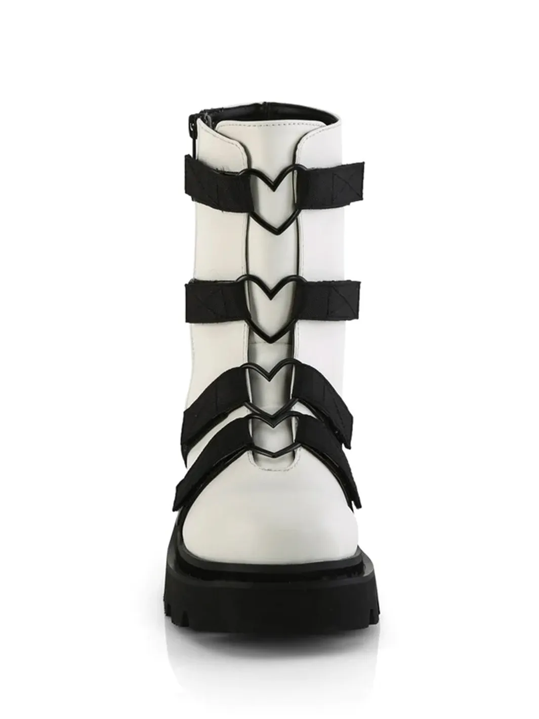 DEMONIA RENEGADE-50 - WHITE VEGAN LEATHER ✰ PRE ORDER ✰