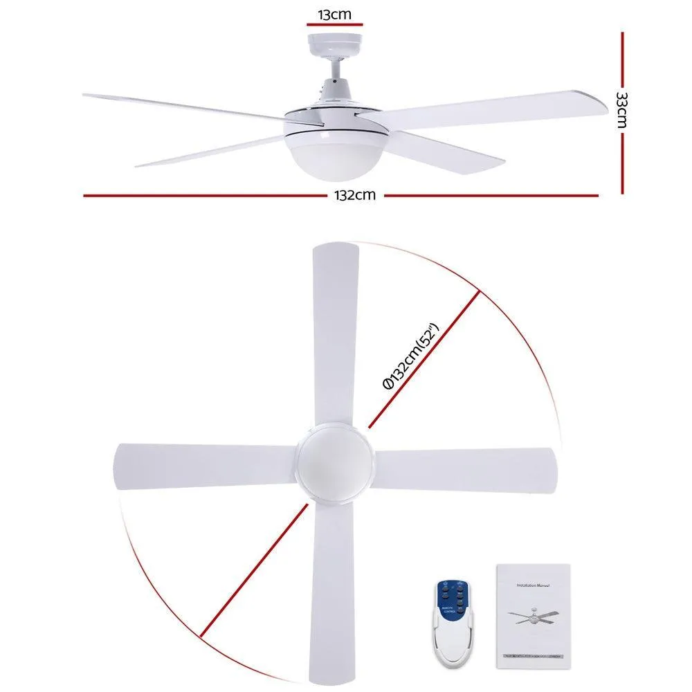 Devanti 52'' Ceiling Fan - White