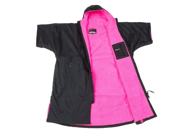 Dryrobe Advance Short Sleeve Medium - Black/Grey, Black/Blue, Black/Pink