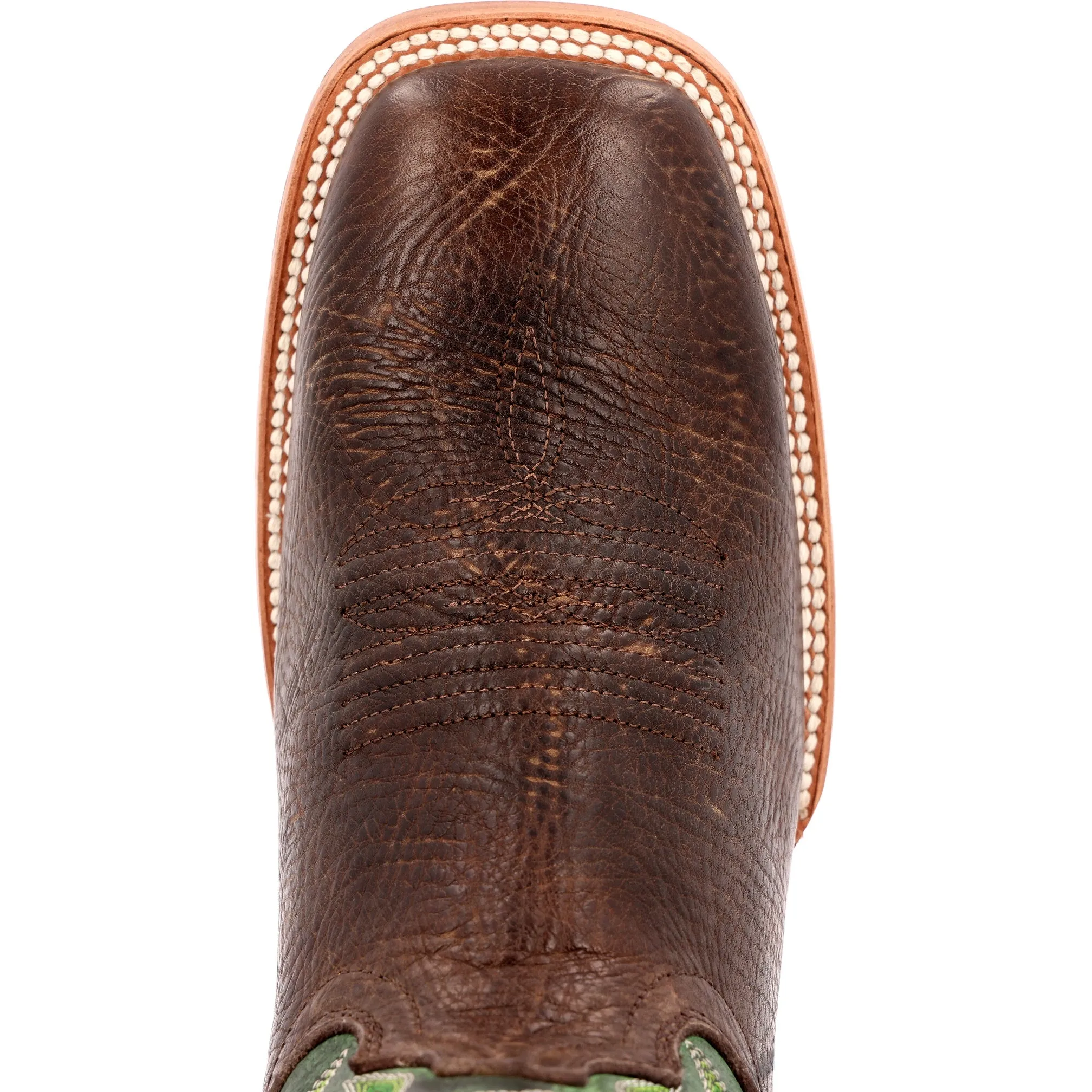 Durango Men's Hickory & Shamrock Green Leather Square Toe Boot DDB0412