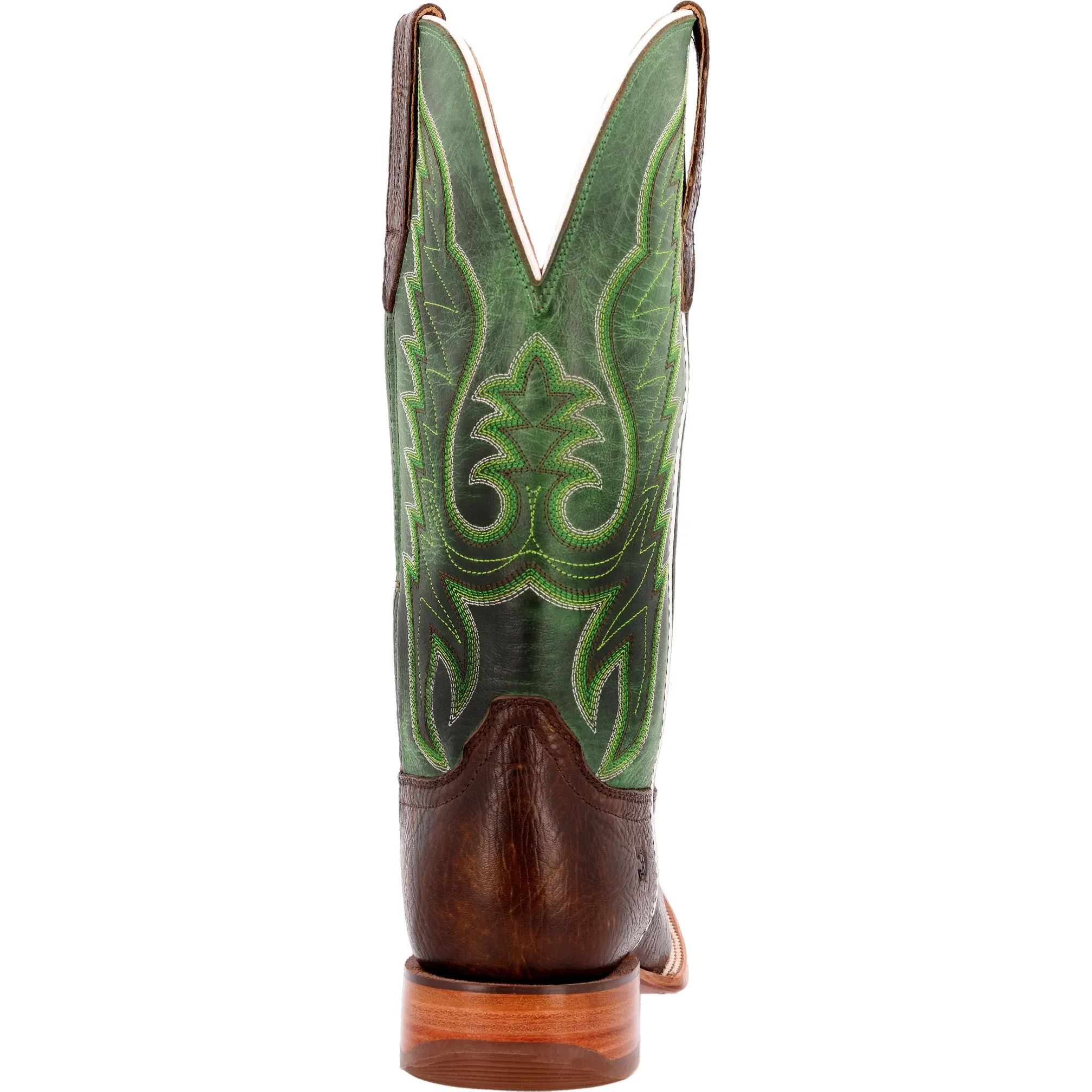 Durango Men's Hickory & Shamrock Green Leather Square Toe Boot DDB0412