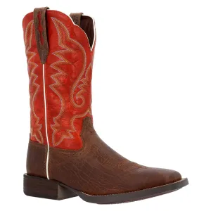 Durango Men's Saddlebrook Acorn Crimson Leather Square Toe Boot DDB0447