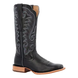 Durango Women's Black Mulberry Leather Square Toe Boot DRD0457