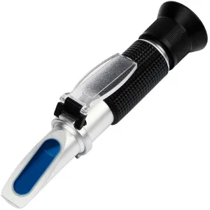 Eagletech BRIX 0-32% SALINITY 0-28% ATC Automatic Temperature Compensation Handheld 2 in 1 Refractometer Salinometer for Sugar Honey Wine Juice