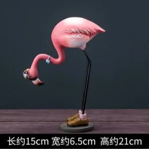 Flamingo In Brown Boots