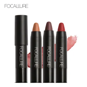 FOCALLURE 19 Colors Lipstick Matte Lipsticker Waterproof Long-lasting Easy to Wear Cosmetic Nude Makeup Lips