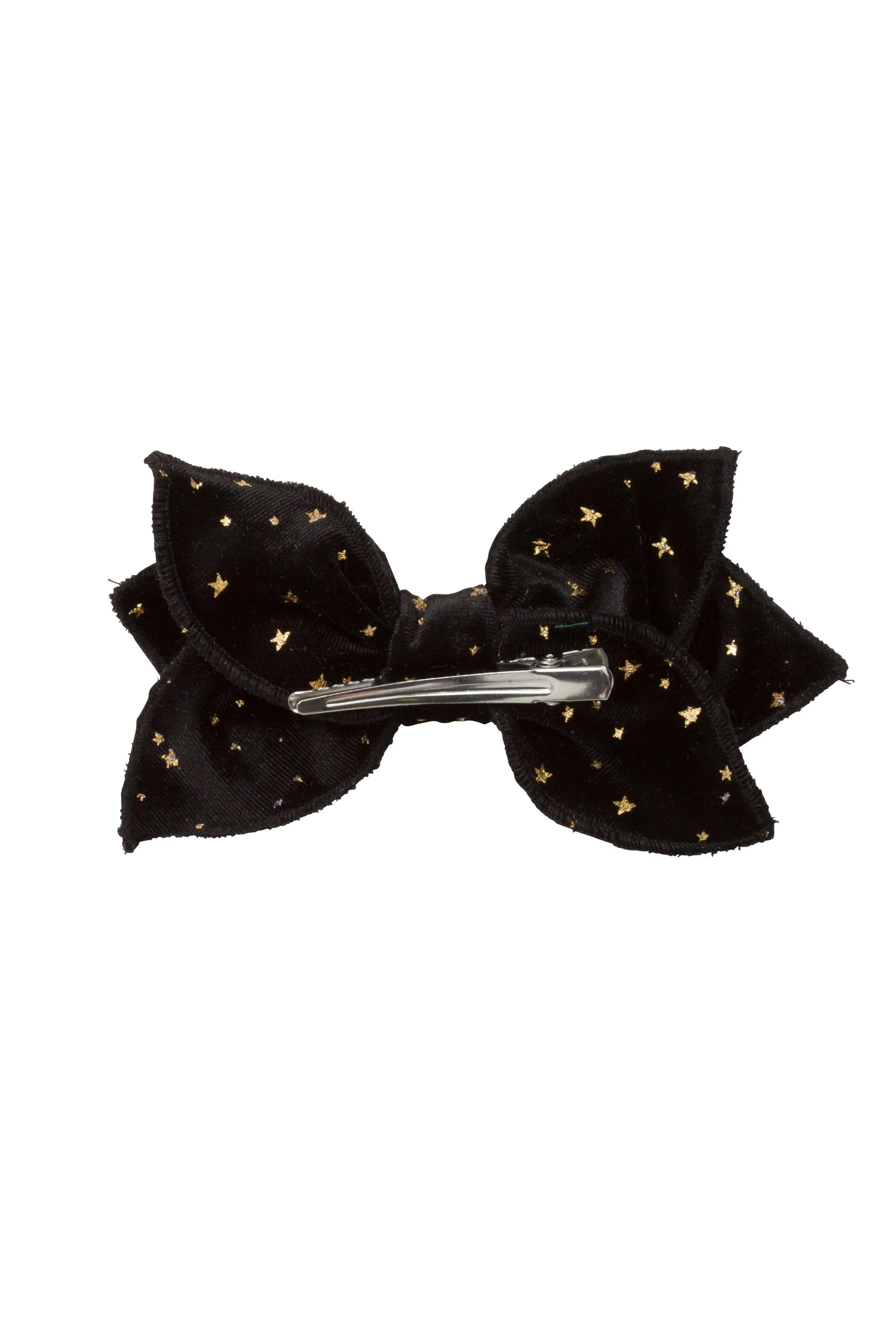 Growing Orchid Clip - Black Star Velvet