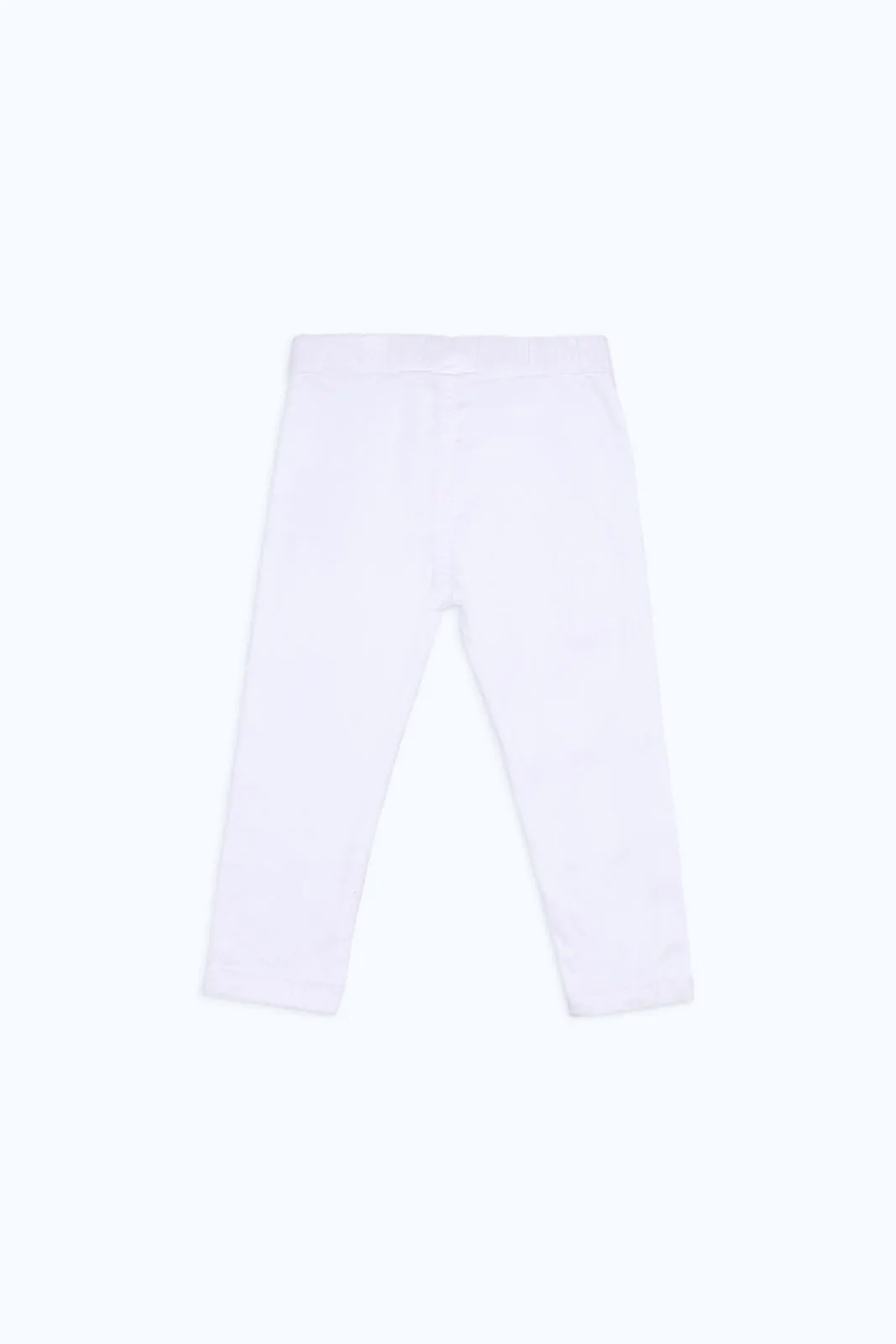 Infant Boys White Denim Pull On Jogger