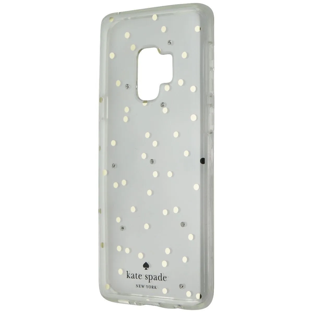 Kate Spade Protective Hardshell Case for Galaxy S9 - Scatter Dot Gold/Clear