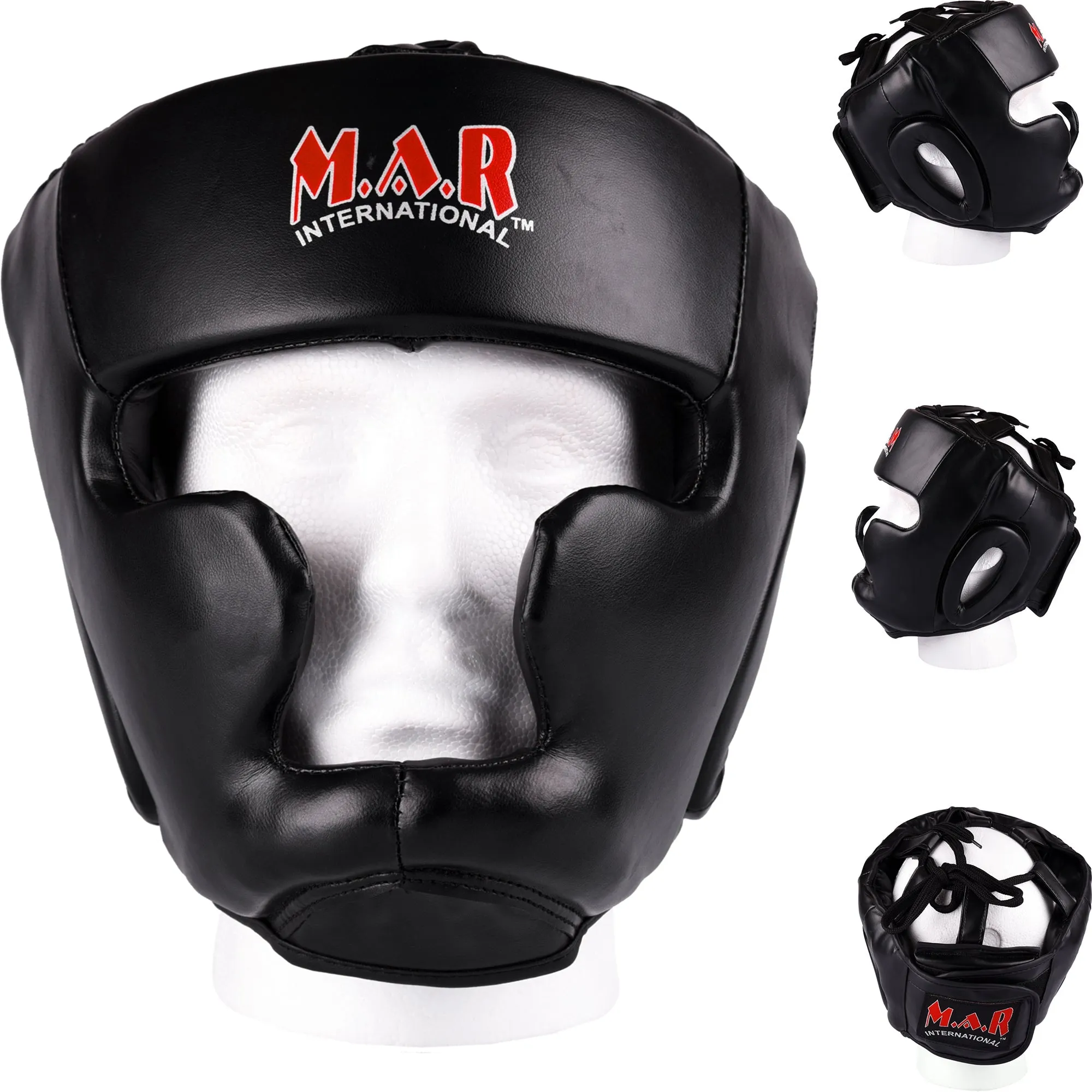 MAR-131B | Genuine Cowhide Leather Head Guard For Competition & Training