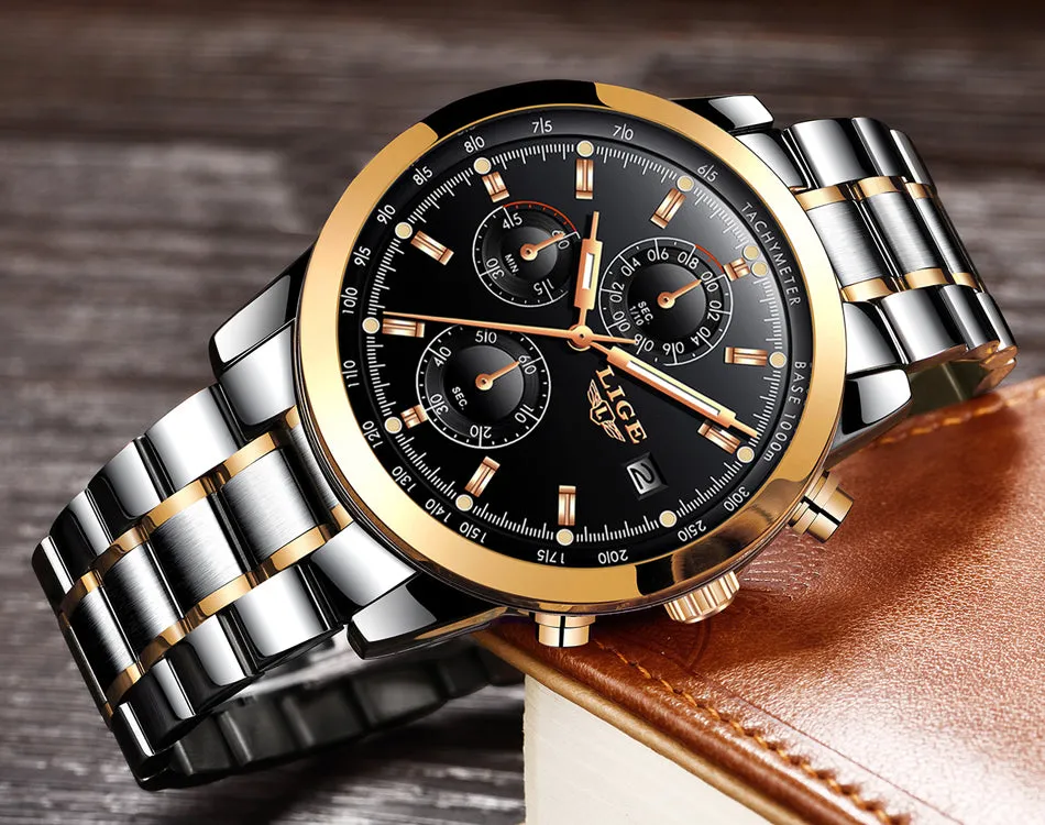 Men Watch Top Brand Luxury Quartz Watch  Waterproof Sport Watch