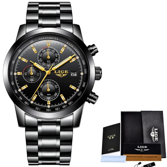 Men Watch Top Brand Luxury Quartz Watch  Waterproof Sport Watch