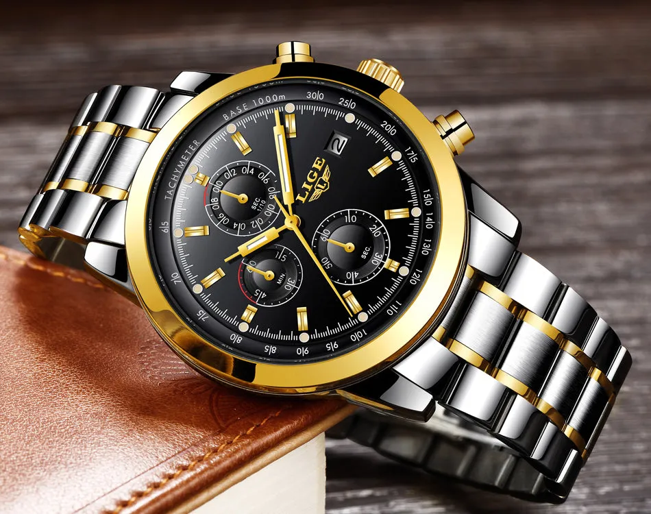 Men Watch Top Brand Luxury Quartz Watch  Waterproof Sport Watch