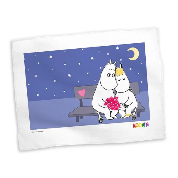 Moomin Tea Towel - Purple, Bench