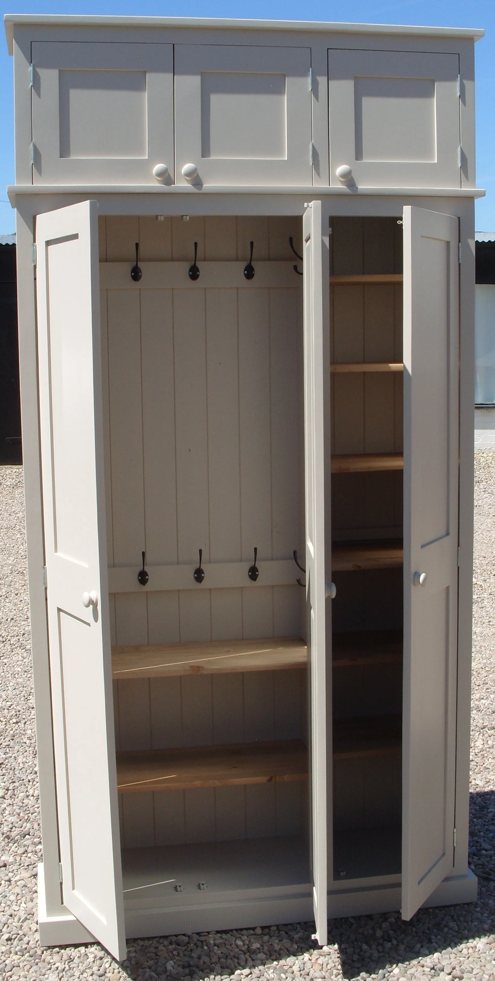 **NOW SOLD OUT** DELIVERED BEFORE CHRISTMAS - IN STOCK **3 Door Hall, Utility, Coat & Shoe with TOP BOX Storage Cupboard (35 cm deep) CHOOSE YOUR COLOUR