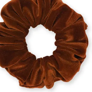 Plush Velvet Scrunchie Available in 3 Sizes Made in the USA Rust