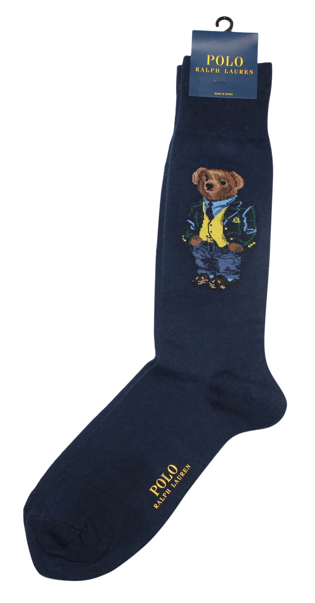 Polo Ralph Lauren Men's Blazer Bear Solid Casual Dress Sock