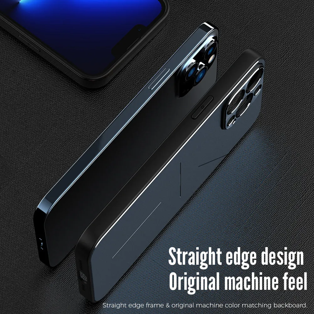 R-Just Neon Light Shockproof TPU Metal Case Cover with Lens Protector