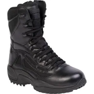 Reebok RB8874 Men's Rapid Response RB Stealth 8" Boot with Side Zipper - Black