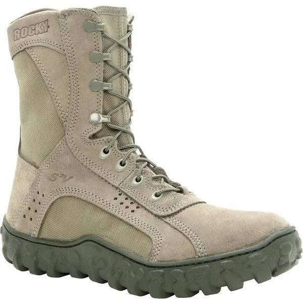 Rocky Men's 8" S2V Vented Military Duty Boot - Sage Green