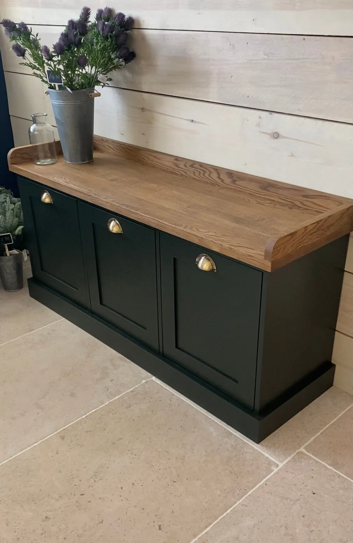 Shoe Storage Bench with Drawers