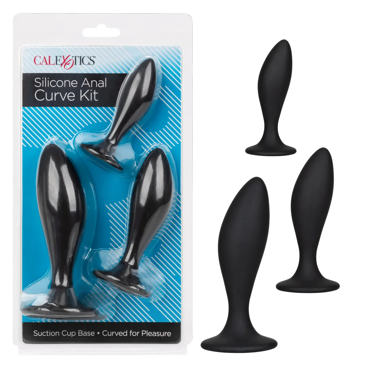 Silicone Anal Curve Kit - Black