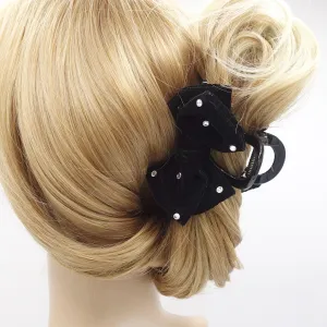 silk velvet hair claw for women