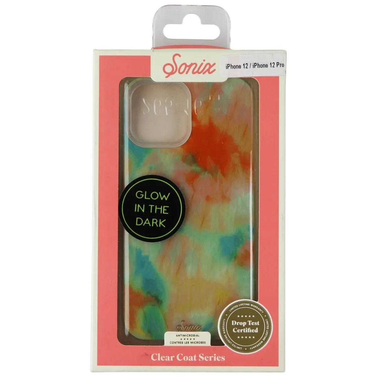 Sonix Clear Coat Case for iPhone 12 and 12 Pro - Orange Glow in The Dark