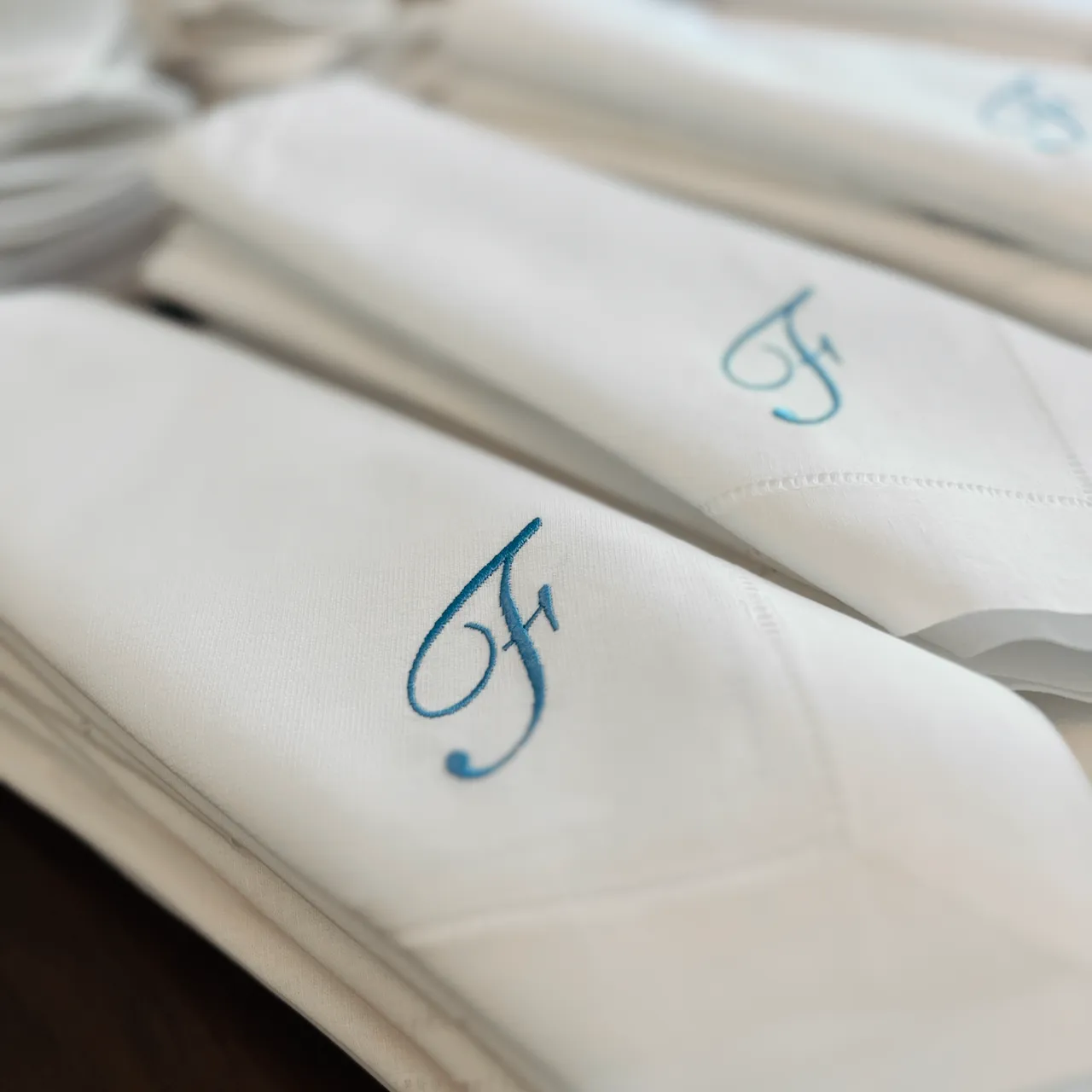 Sophia Monogrammed Embroidered Cloth Napkins