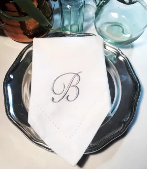 Sophia Monogrammed Embroidered Cloth Napkins